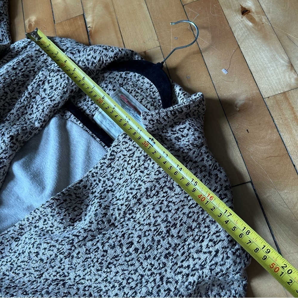 Anthropologie Cartonnier Sz XS Leopard Metallic Relaxed Coat - Picture 11 of 13